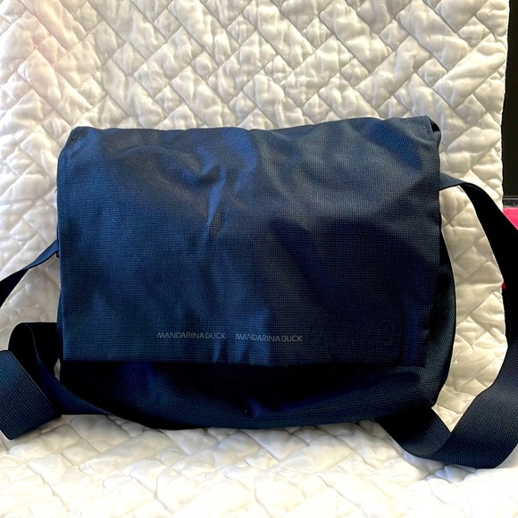 Bags Mandarina Duck Navy Blue Nylon Crossbody Bag Poshmark
